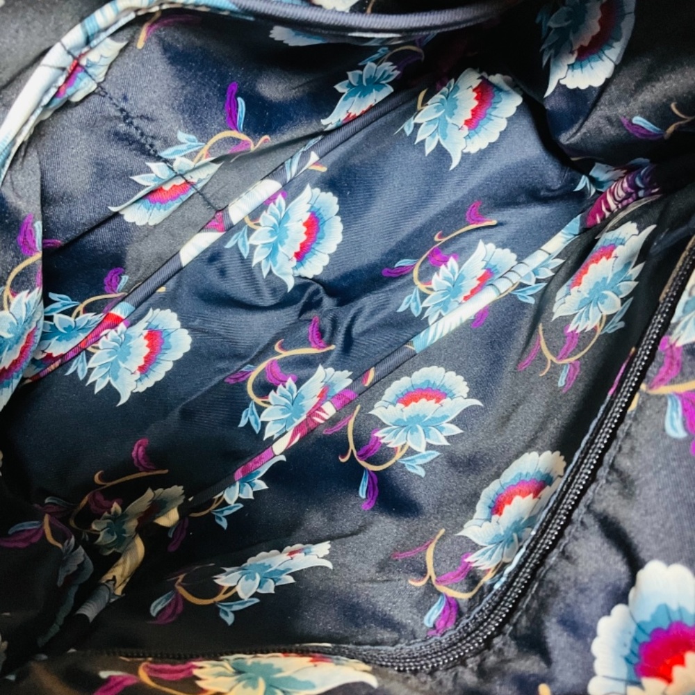 Vera Bradley Crossbody Purse Navy Floral - Picture 5 of 6